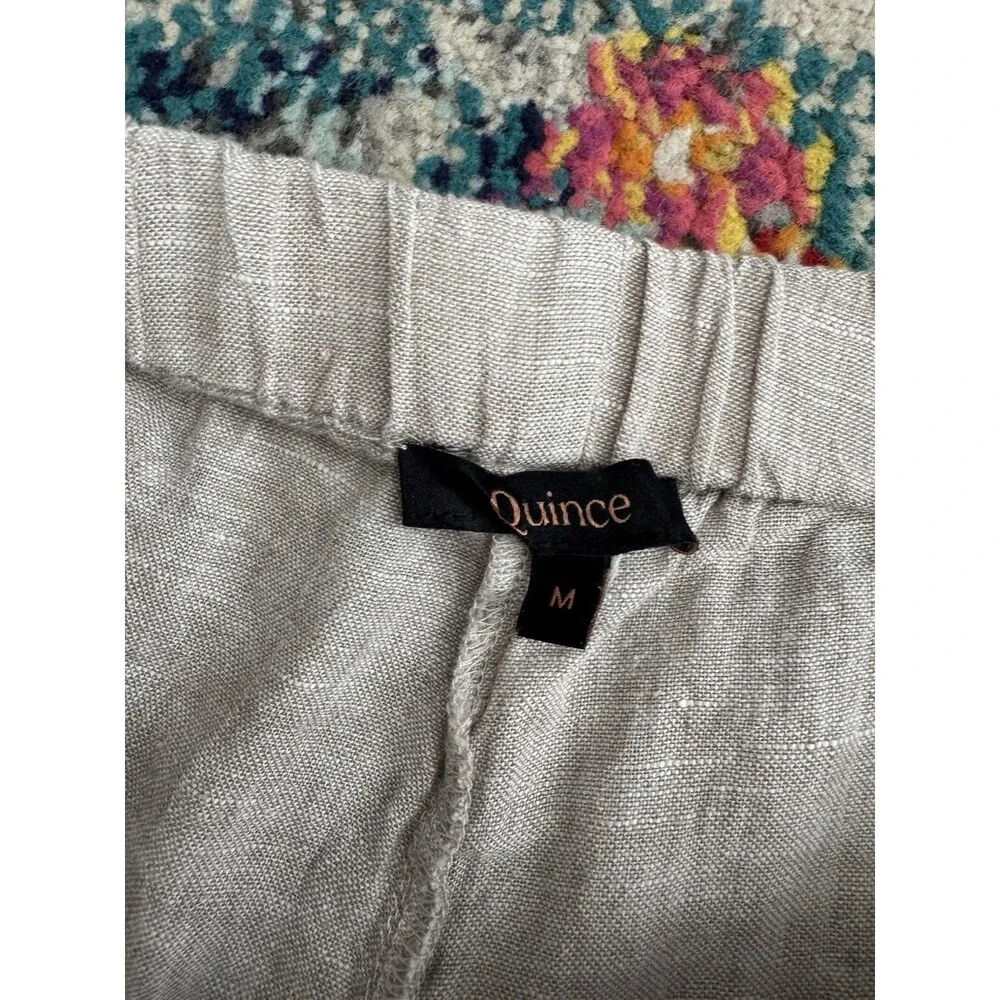 QUINCE Women's 100% European Linen Pajama Pants Size Medium